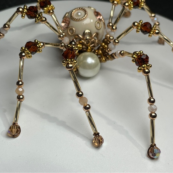REDUCED Christmas Spider BEADED Ornament or Artisan Suncatcher - Picture 8 of 12